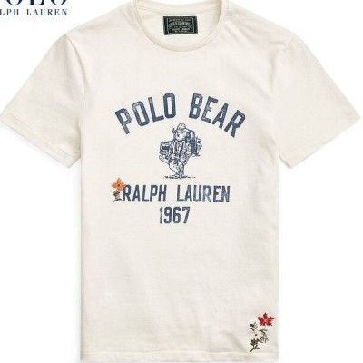 RL Polo Bear T恤，棉质印花，休闲百搭短袖